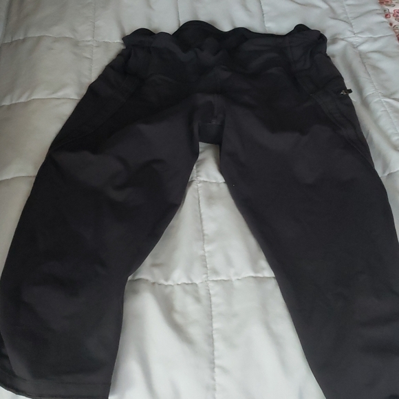 Black Short Cropped Lululemon Leggings - Picture 2 of 3